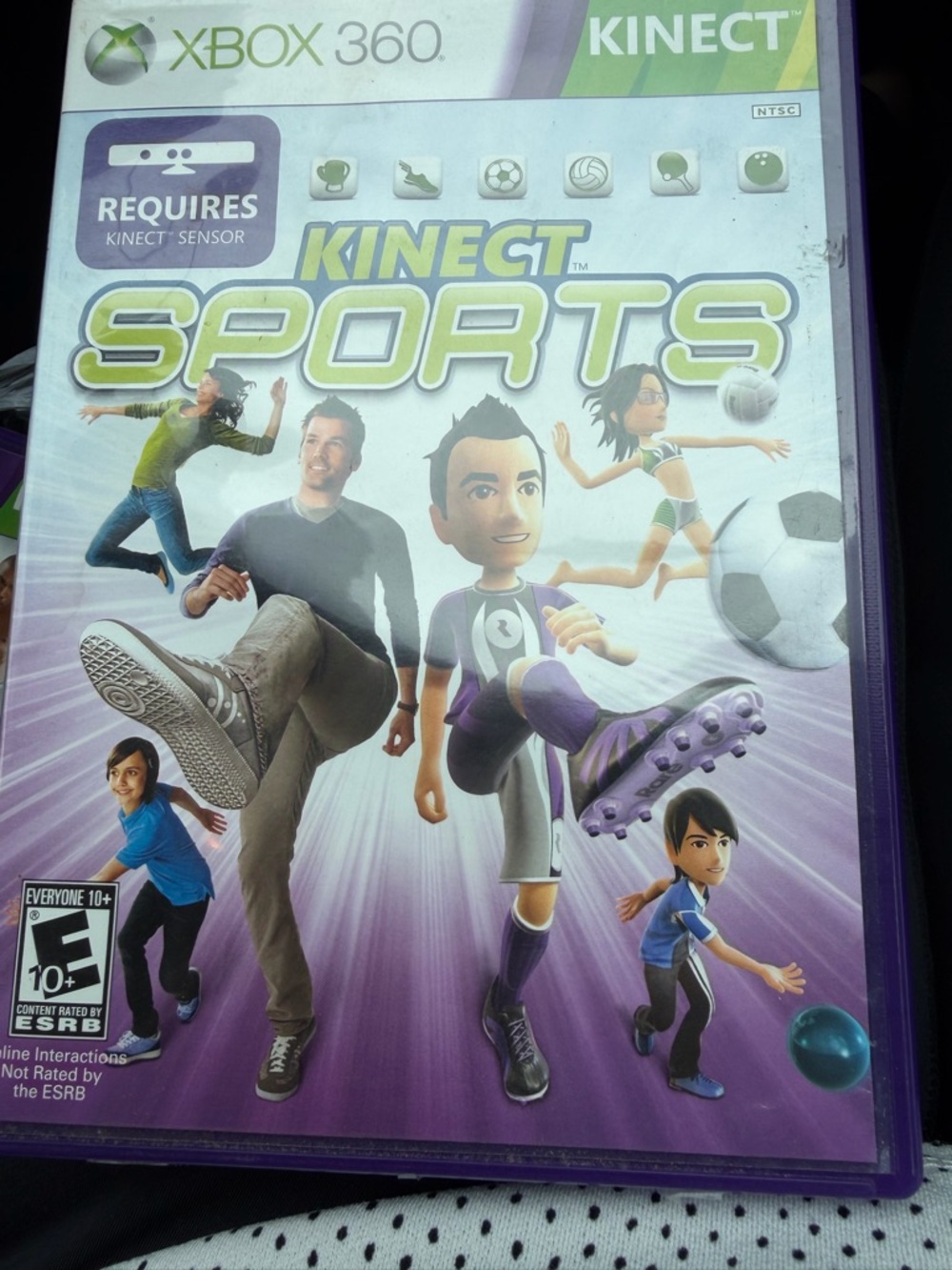 Kinect Sports (Xbox 360) Game - Purple Cover